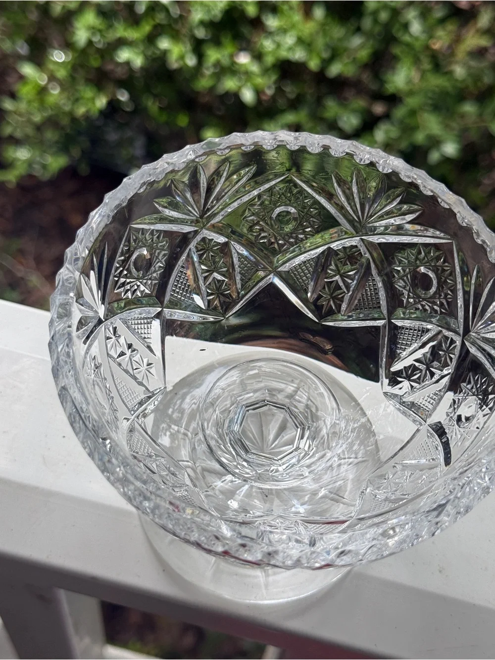 Antique American Brilliant Cut Glass Compote / Footed Bowl (4.5”)